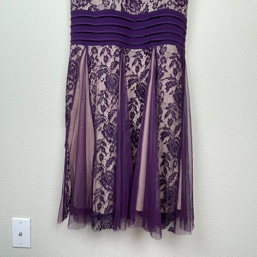 Cardalate Maxi Dress Size S –‎ Lace Pleated Nude Lining Whimsigoth Fairycore - Picture 5 of 6